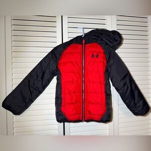 Under Armour Kids Red and Black Winter Coat